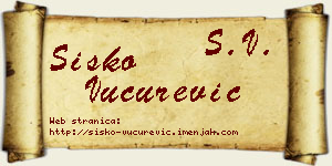 Sisko Vučurević vizit kartica